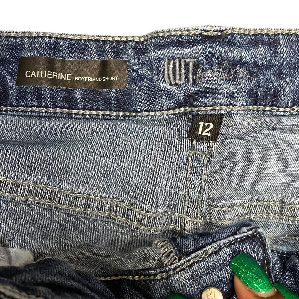 Kut from the Kloth Womens Blue Denim Catherine Boyfriend Shorts Size 12 - Picture 3 of 7